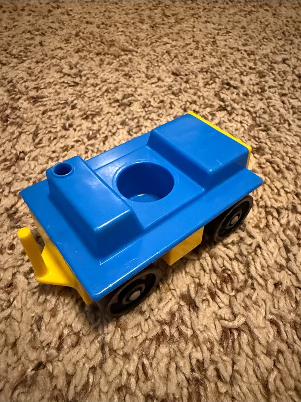 Blue & Yellow airport transport vehicle Fisher Price Little People Play Family
